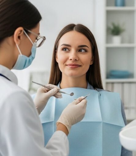 Women getting tooth pain treatment - Emergency dentist Stevenage